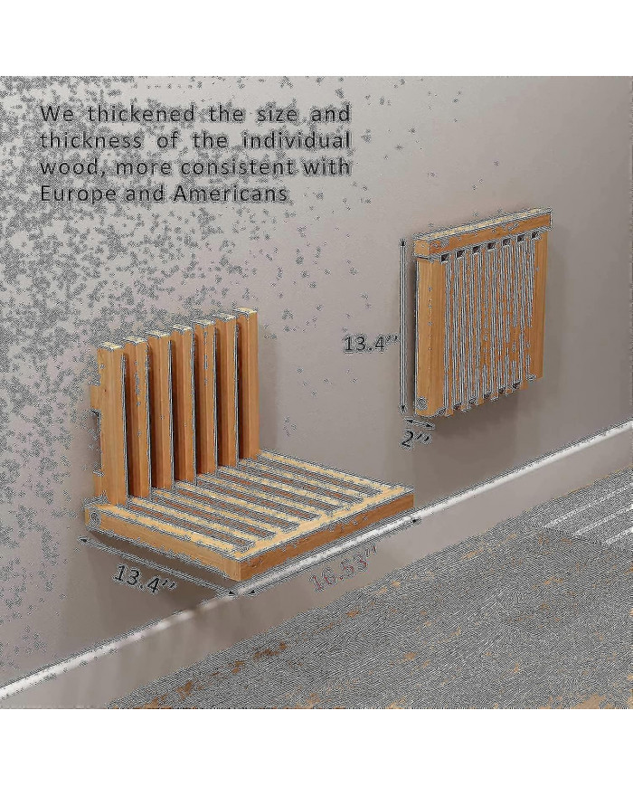 Lugshiree Siège De Douche Banctabouret pliant mural Chaise de douche Tabouret de douche pour douche [...]