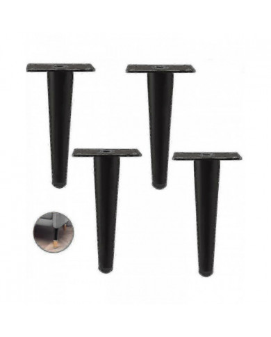 Ensemble de 4 pieds de meuble, pied de canapé inclinable, pied de table armoire pieds de chevet pieds en métal, [...]