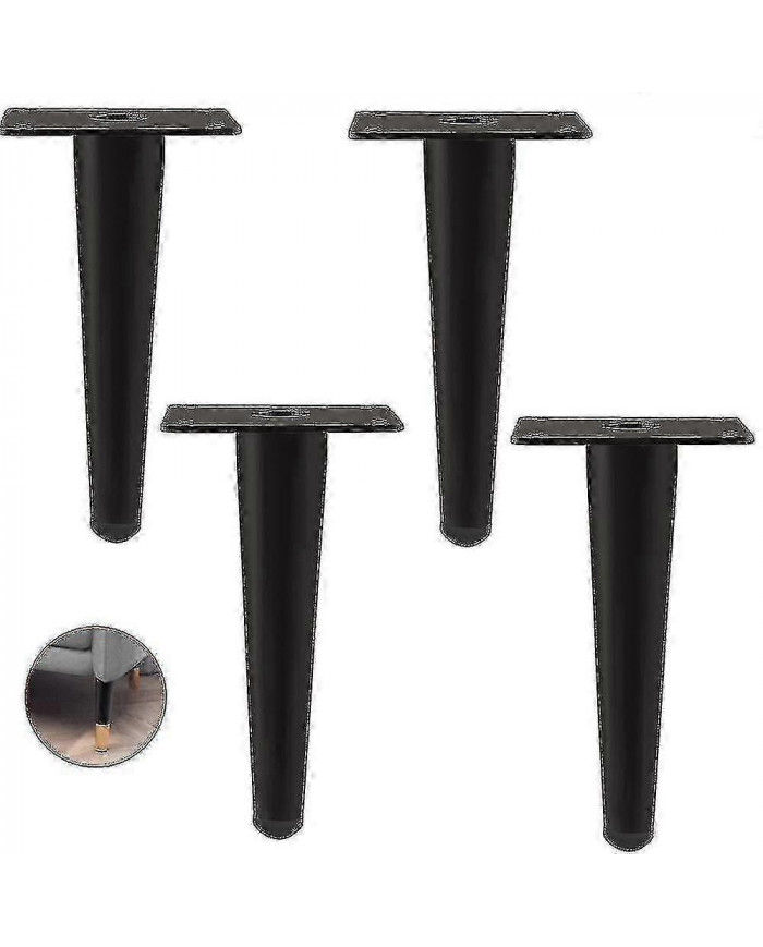 Ensemble de 4 pieds de meuble, pied de canapé inclinable, pied de table armoire pieds de chevet pieds en métal, [...]