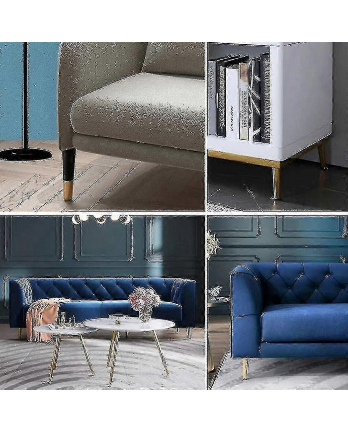 Ensemble de 4 pieds de meuble, pied de canapé inclinable, pied de table armoire pieds de chevet pieds en métal, [...]