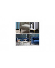 Ensemble de 4 pieds de meuble, pied de canapé inclinable, pied de table armoire pieds de chevet pieds en métal, [...]