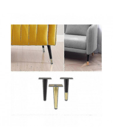 Ensemble de 4 pieds de meuble, pied de canapé inclinable, pied de table armoire pieds de chevet pieds en métal, [...]