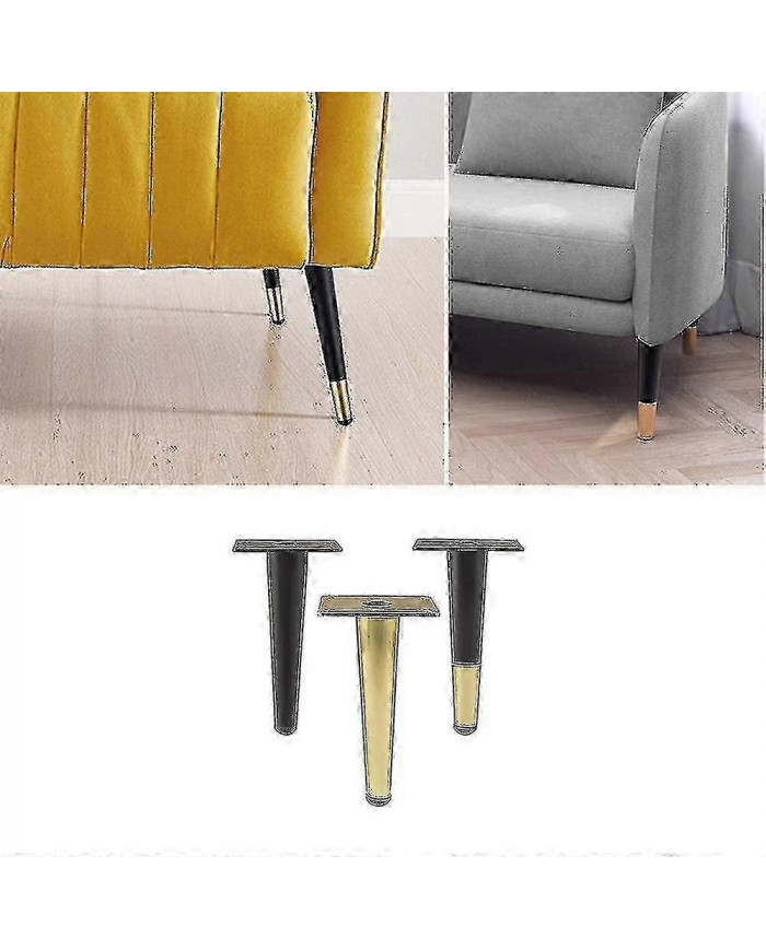 Ensemble de 4 pieds de meuble, pied de canapé inclinable, pied de table armoire pieds de chevet pieds en métal, [...]