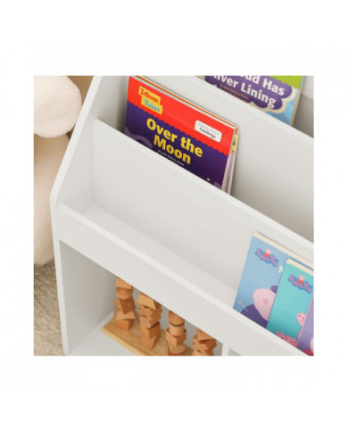 SoBuy enfants blanc bois bibliothèque présentoir, KMB01-W
