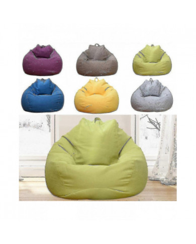 Extra Large Pouf Sacs Chaises Housse De Canapé Intérieur Lazy Lounger Pour Adultes Enfants (pas de Remplissage)