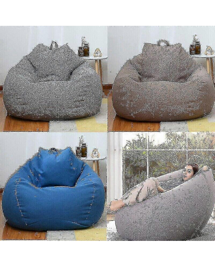 Extra Large Pouf Sacs Chaises Housse De Canapé Intérieur Lazy Lounger Pour Adultes Enfants (pas de Remplissage)