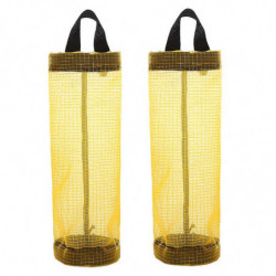 2 Pcs Support de sac en plastique, Distributeurs, Porte-sacs poubelles