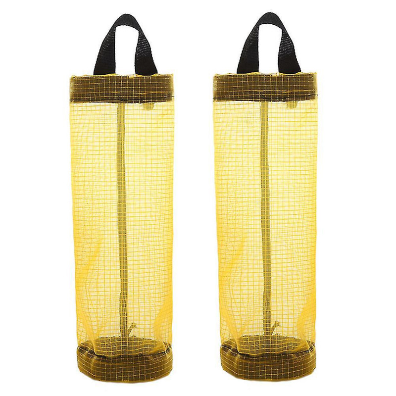 2 Pcs Support de sac en plastique, Distributeurs, Porte-sacs poubelles