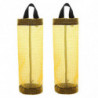 2 Pcs Support de sac en plastique, Distributeurs, Porte-sacs poubelles