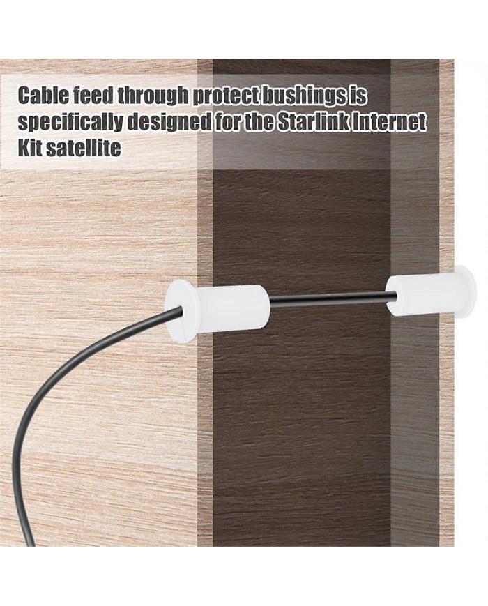 2Pcs Cable Grommet Routing Kit for , Wall Grommets for Cable Through Bushings for Cable 1Inch Wall Hole