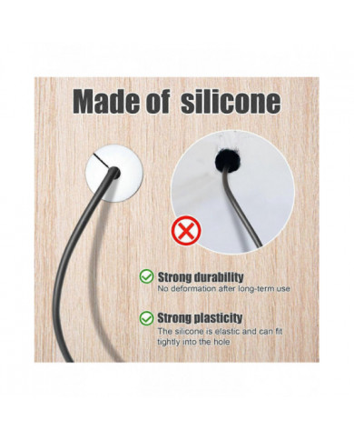 2Pcs Cable Grommet Routing Kit for , Wall Grommets for Cable Through Bushings for Cable 1Inch Wall Hole