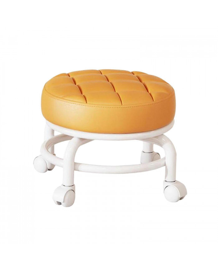 Tabouret de ménage à rouleaux rotatifs à 360° Tabouret mobile Tabouret bas à faible bruit Tabouret bas Roulettes [...]