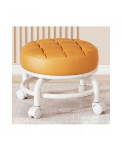 Tabouret de ménage à rouleaux rotatifs à 360° Tabouret mobile Tabouret bas à faible bruit Tabouret bas Roulettes [...]