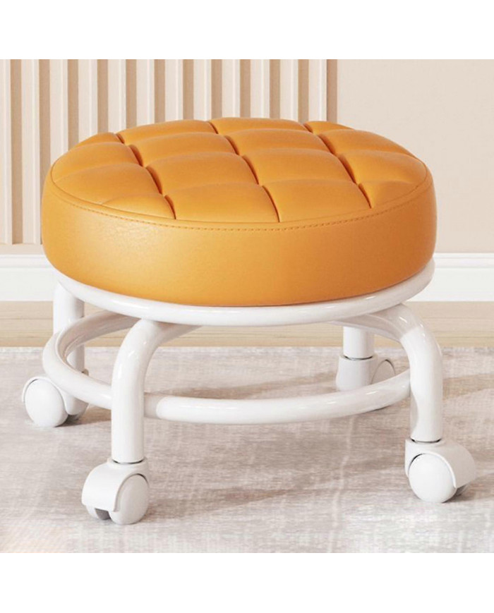 Tabouret de ménage à rouleaux rotatifs à 360° Tabouret mobile Tabouret bas à faible bruit Tabouret bas Roulettes [...]