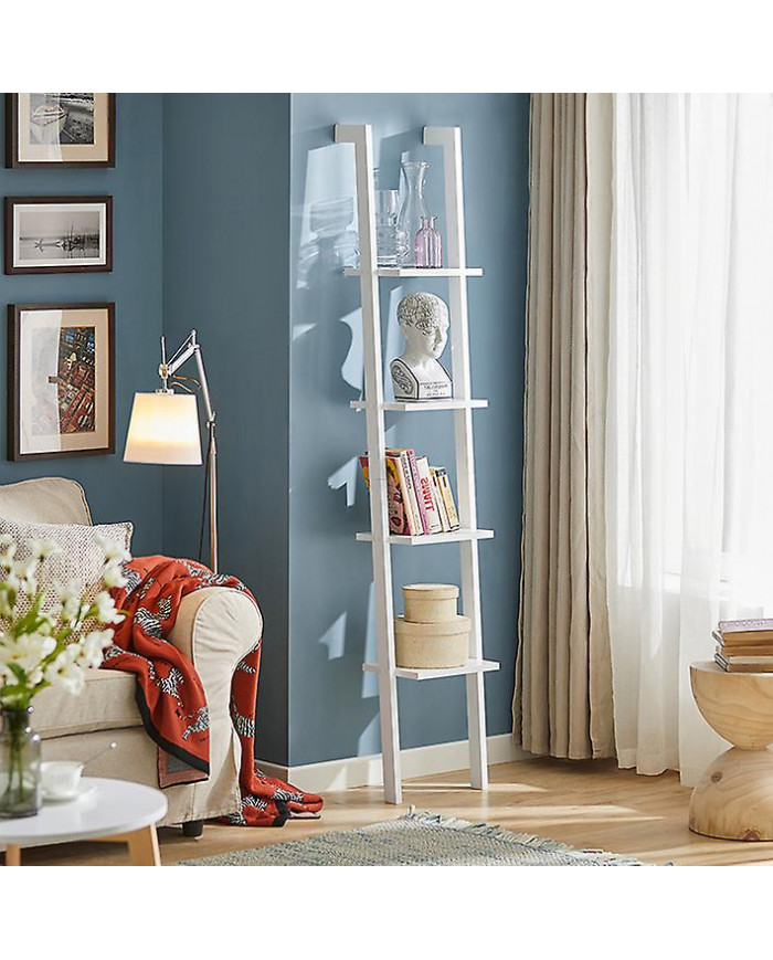 SoBuy moderne 4 niveaux d’affichage étagère murale en bois de rangement, FRG15-W