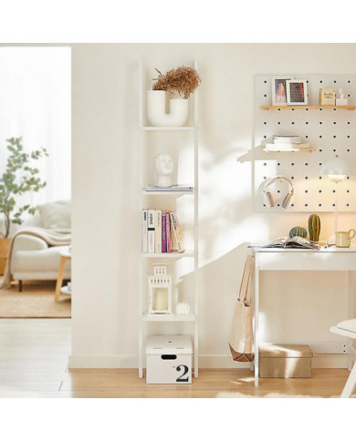 SoBuy moderne 4 niveaux d’affichage étagère murale en bois de rangement, FRG15-W