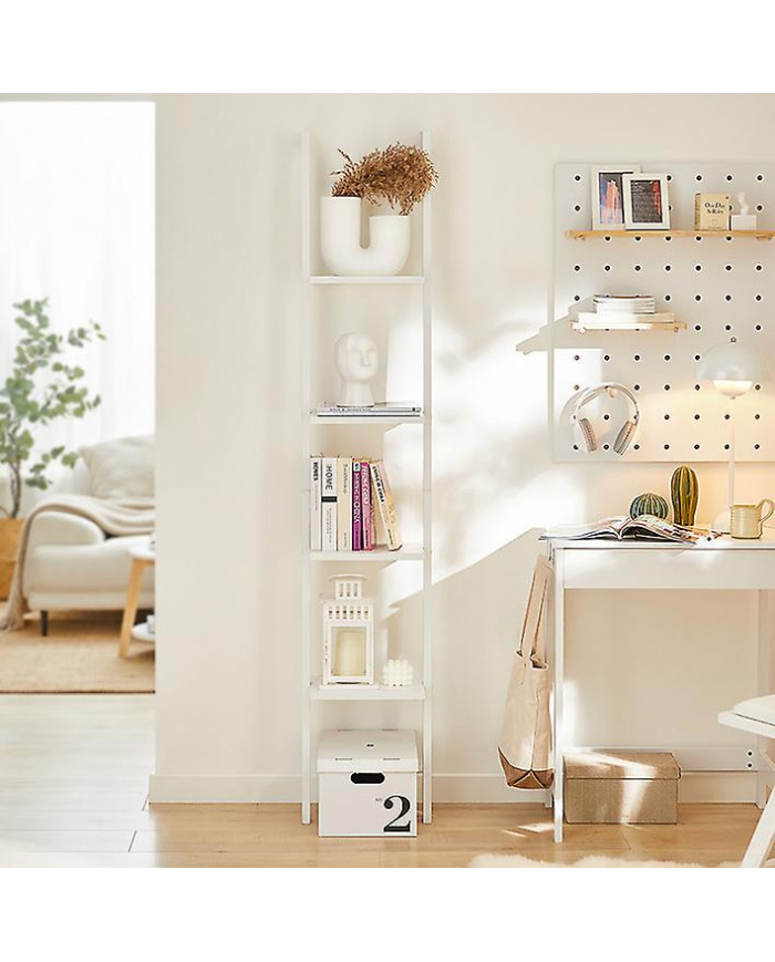 SoBuy moderne 4 niveaux d’affichage étagère murale en bois de rangement, FRG15-W