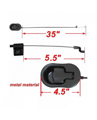 Pièces de rechange inclinables - Poignée universelle en métal noir avec câble - Convient à Ashley et aux [...]