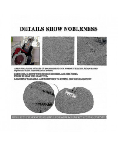 Nouveau extra large pouf sac chaises canapé canapé couverture de canapé paresseux intérieur pour adultes enfants [...]