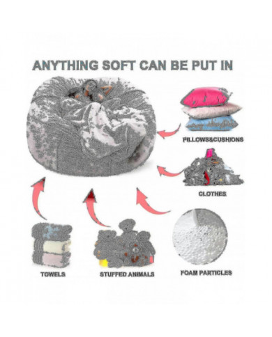 Nouveau extra large pouf sac chaises canapé canapé couverture de canapé paresseux intérieur pour adultes enfants [...]
