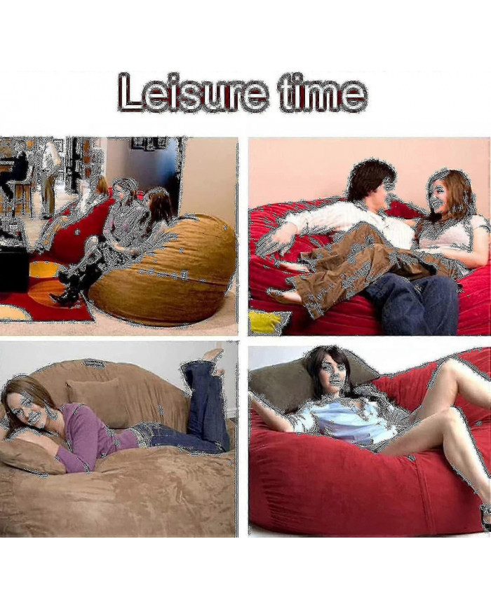 Nouveau extra large pouf sac chaises canapé canapé couverture de canapé paresseux intérieur pour adultes enfants [...]