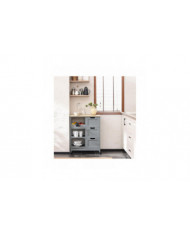 SoAcheter Chariot de cuisine Chariot de Cuisine Chariot de rangement,Gris,FKW79-HG