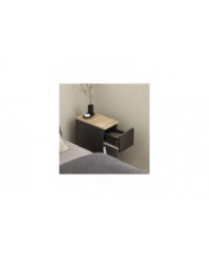 SoBuy Table de chevet Table d’Appoint Table Lampe Table Noir & Naturel, FBT111-SCH