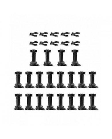 20pcs Meubles Pieds Armoire réglable Pied Leg Unit Cabinet Pieds avec Clips de planche pour Cuisine Ba