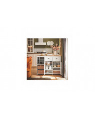 SoBuy Kitchen Island Armboard avec 2 paniers en rotin, KNL05-W