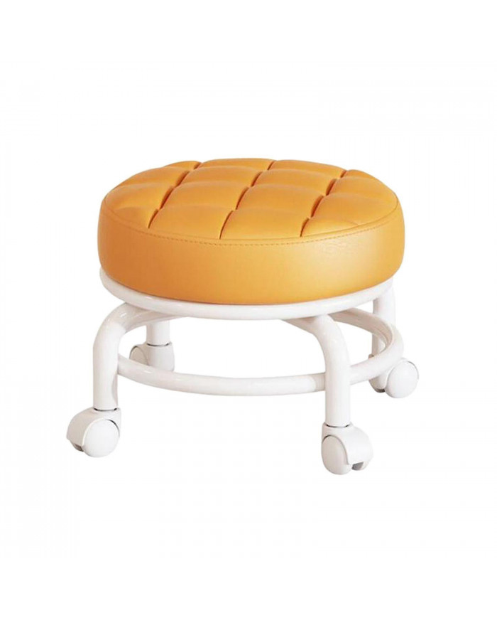 Tabouret de ménage à rouleaux rotatifs à 360° Tabouret mobile Tabouret bas à faible bruit Tabouret bas Roulettes [...]