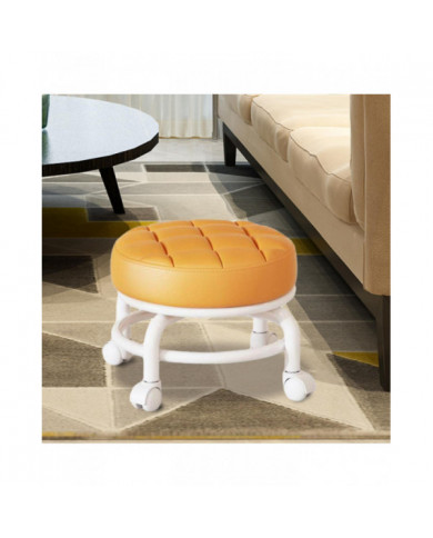 Tabouret de ménage à rouleaux rotatifs à 360° Tabouret mobile Tabouret bas à faible bruit Tabouret bas Roulettes [...]