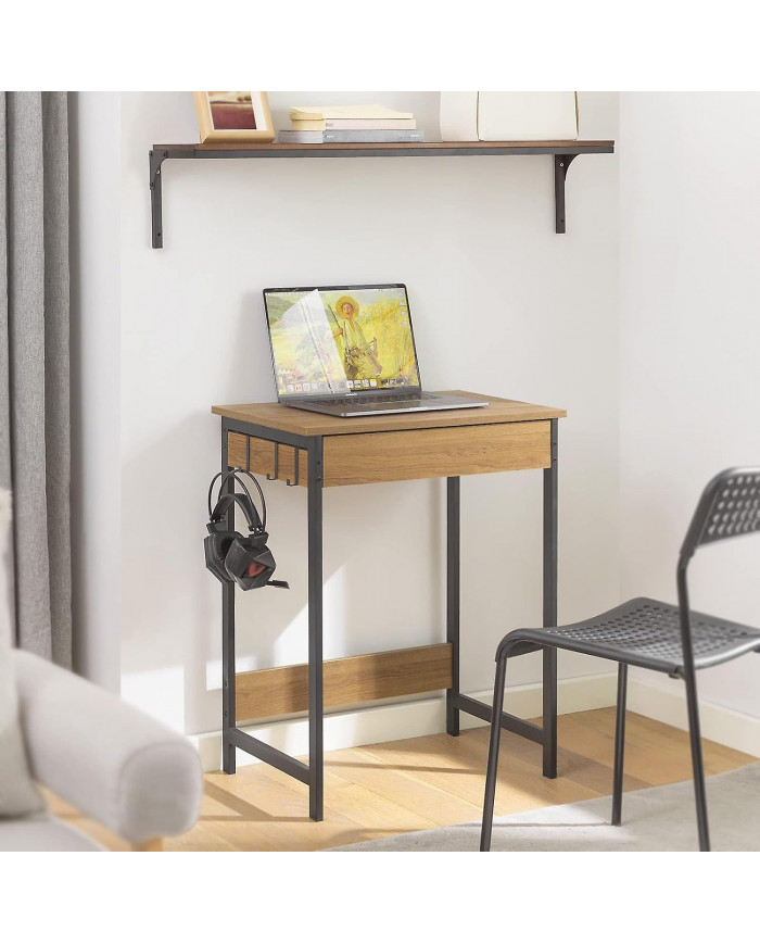 Bureau SoBuy FWT43-N avec un tiroir et 2 crochets