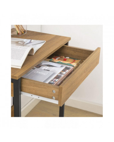 Bureau SoBuy FWT43-N avec un tiroir et 2 crochets
