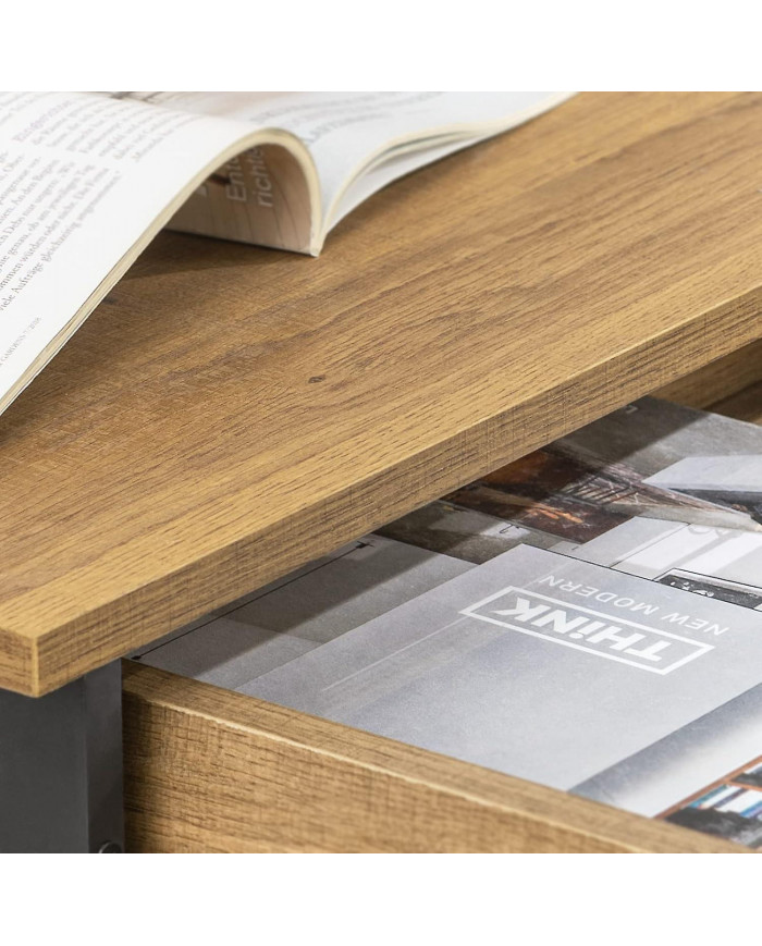 Bureau SoBuy FWT43-N avec un tiroir et 2 crochets