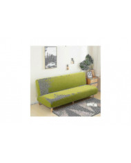 Grand canapé-lit sans bras Housse de canapé sans accoudoirs Stretch Pliant Futon Housse Élastique Amovible Jacquard