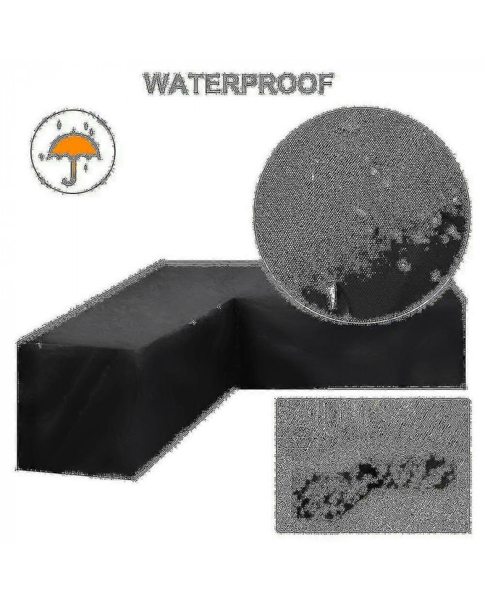 12 Taille L Forme Tout usage Couvertures Imperméable à l’eau Rotin Coin Meubles Couverture Jardin Patio Extérieur [...]