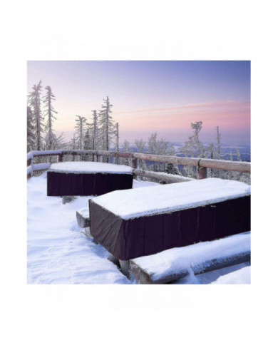 128 Tailles Imperméables À L’eau Extérieur Patio Meubles De Jardin Couvre Pluie Neige Chaise Housses (argent Et Noir