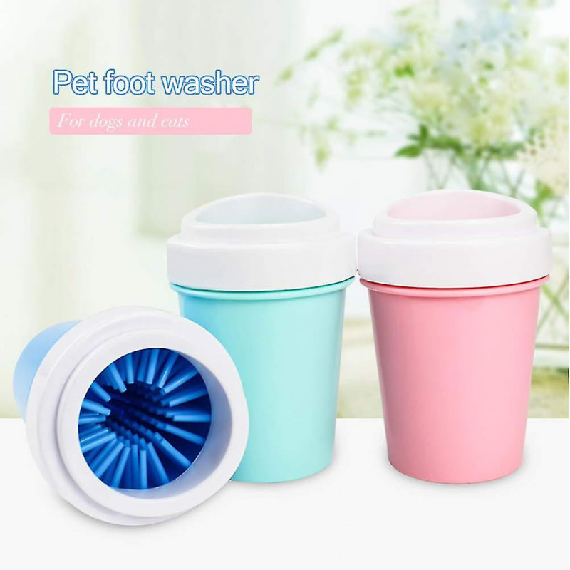 Portable Dog Paw Cleaner, Pet Paw Washer,soft Silicone Bristle Deteachble Dog Paw Cleaner