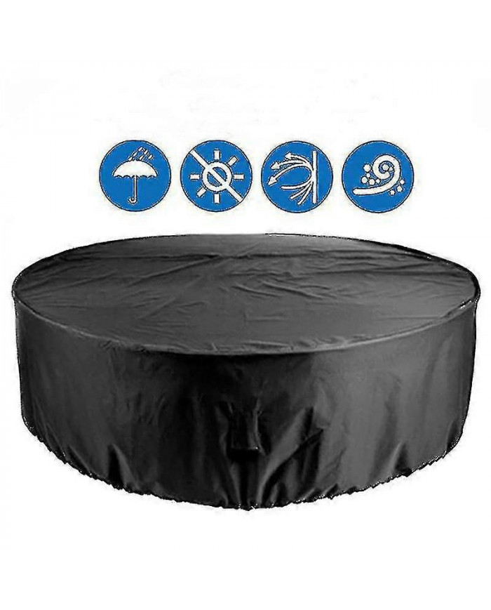 Housses de meubles de patio imperméables couverture de table ronde couverture robuste toile résistante aux UV