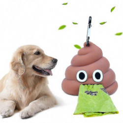 1pc Pet Poop Bag Shit-shaped Dog Cat Waste Bags Portable Dog Poop Dispenser Holder Pets Cleaning Products For [...]
