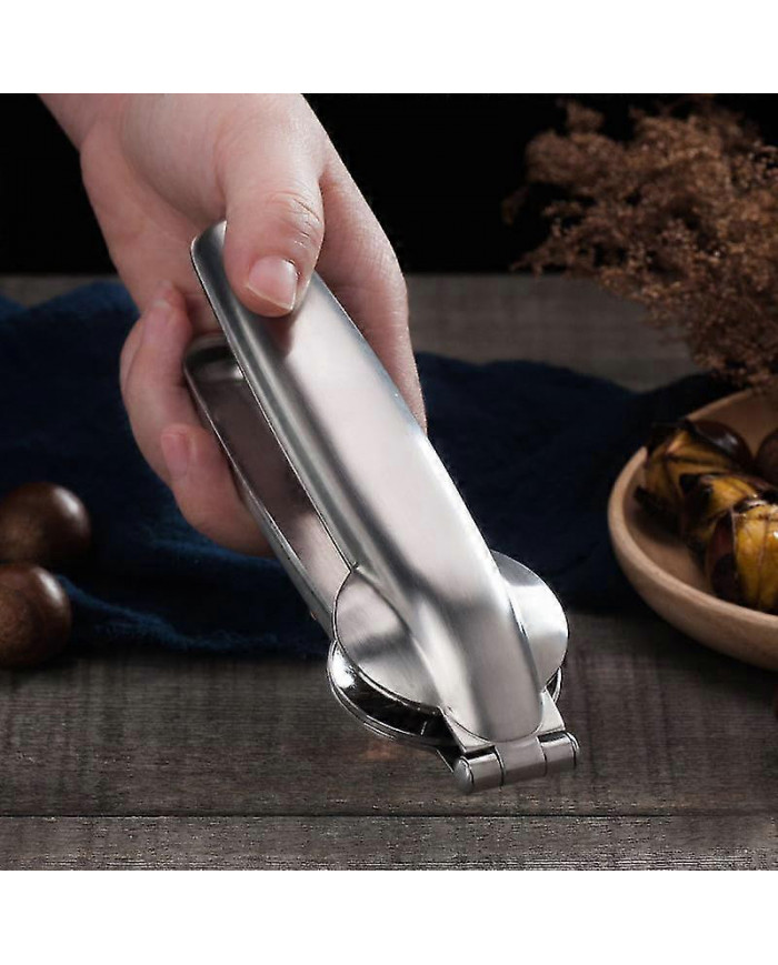 Acier inoxydable Éplucheur de châtaignier Noix Noix Métal Ouvre-pince