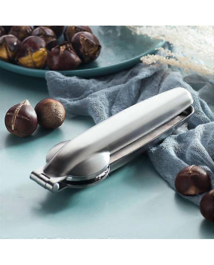 Acier inoxydable Éplucheur de châtaignier Noix Noix Métal Ouvre-pince