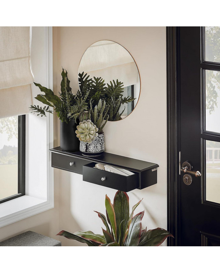 SoBuy Étagère de rangement murale pour présentoirs, FRG43-SCH