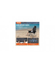 Chaise pliante de camping pour adultes, pour la plage, la pelouse, le pique-, la pêche, la randonnée, le noir