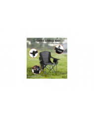 Chaise pliante de camping pour adultes, pour la plage, la pelouse, le pique-, la pêche, la randonnée, le noir