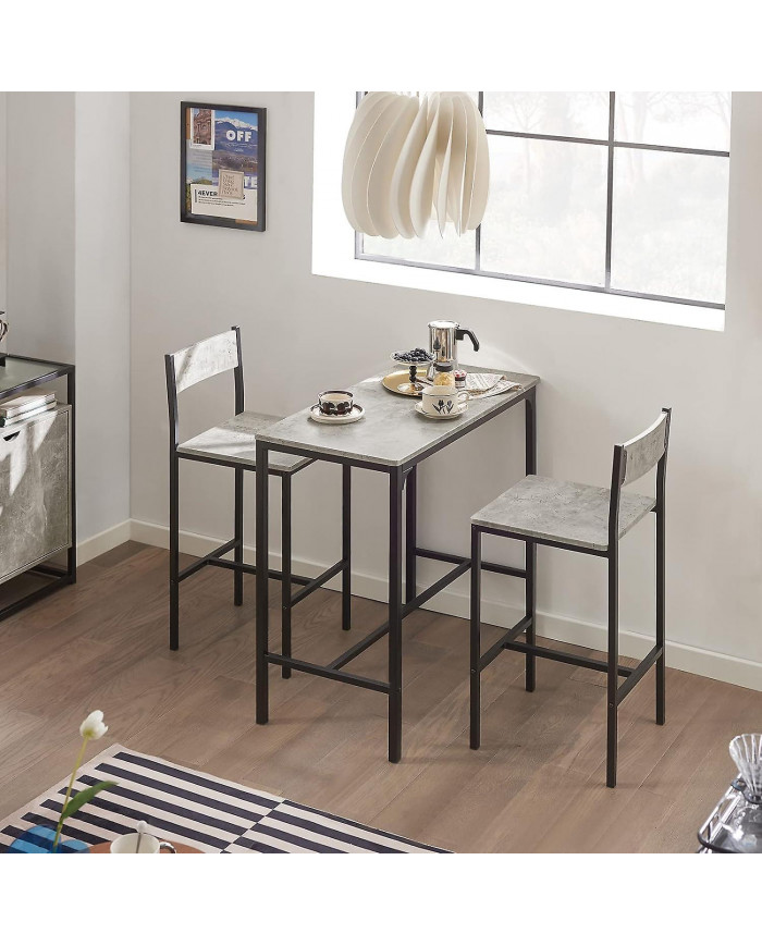 SoBuy OGT03-HG, Table de barre et 2 tabourets