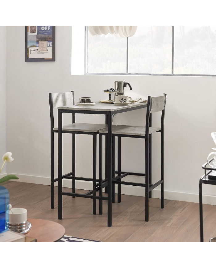 SoBuy OGT03-HG, Table de barre et 2 tabourets