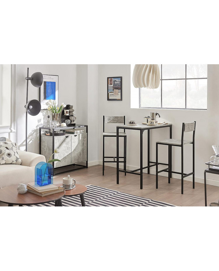 SoBuy OGT03-HG, Table de barre et 2 tabourets