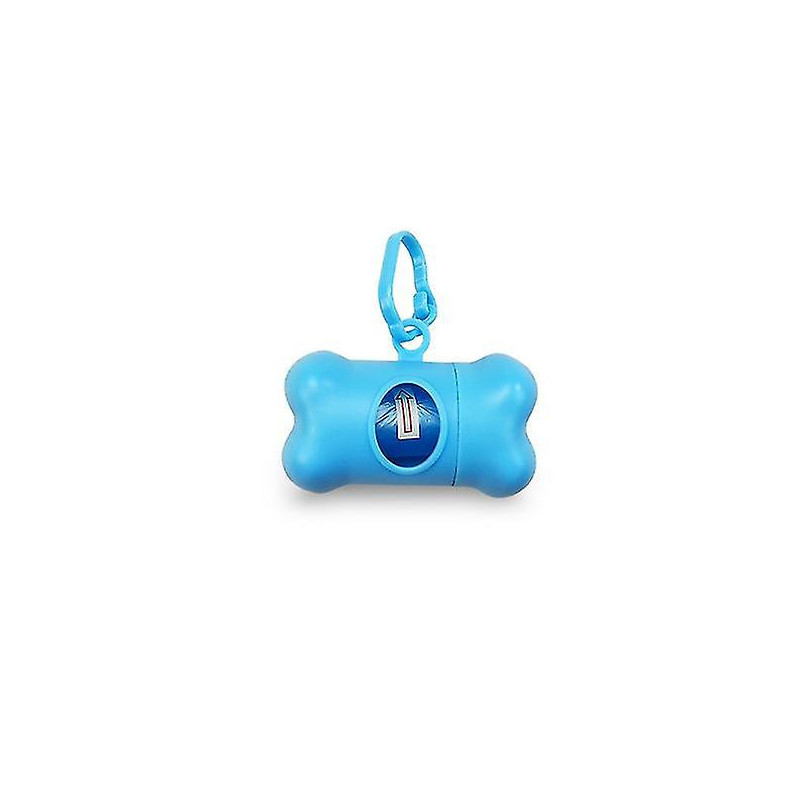 Pet Dog Bags Dispenser Bone Type Case For Pet Waste Bags Products For Dogs Pet Light Blue