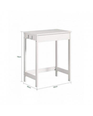 SoBuy Home Office Computer Desk avec tiroir,FWT43-W